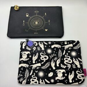 Set of 2 mystical makeup bags